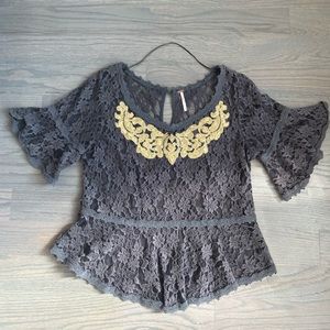 Free People lace top